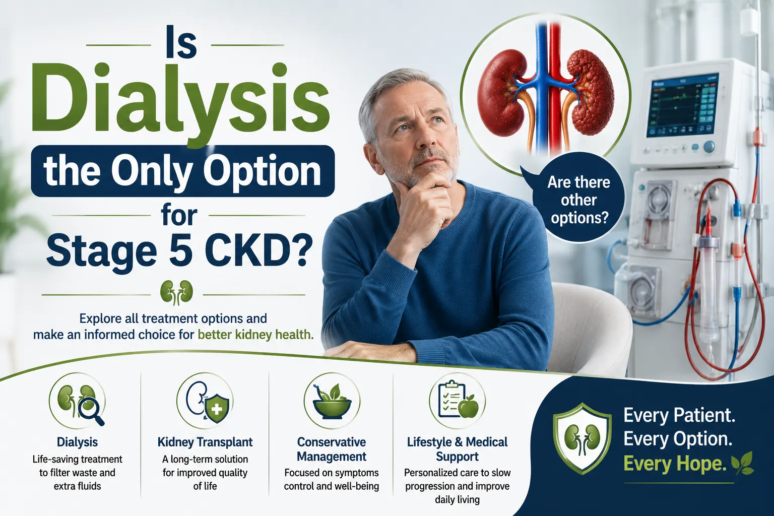 Is Dialysis the Only Option for Stage 5 CKD? Is Dialysis the Only Option for Stage 5 CKD?
